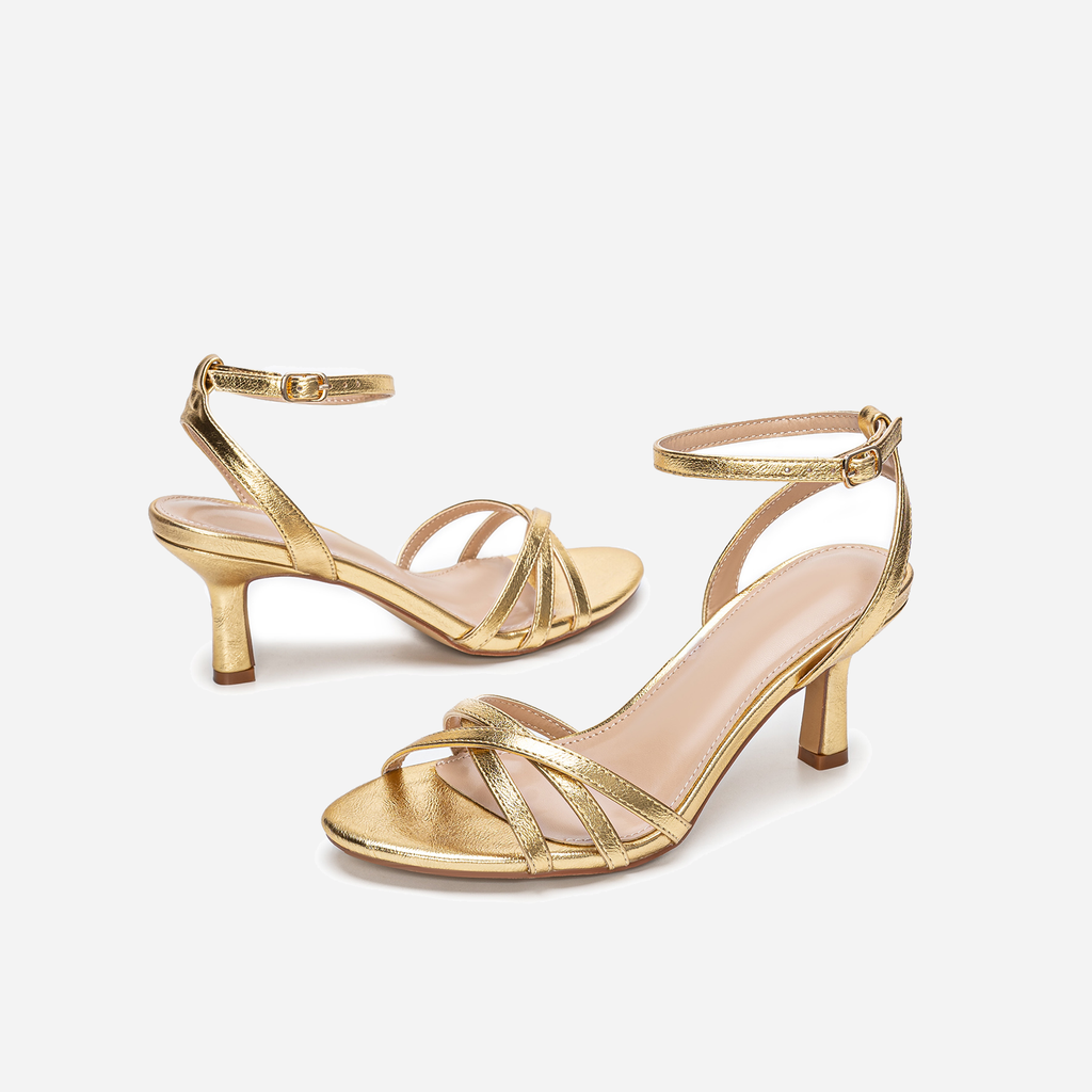 Grace Heels – Dahlia | Gold