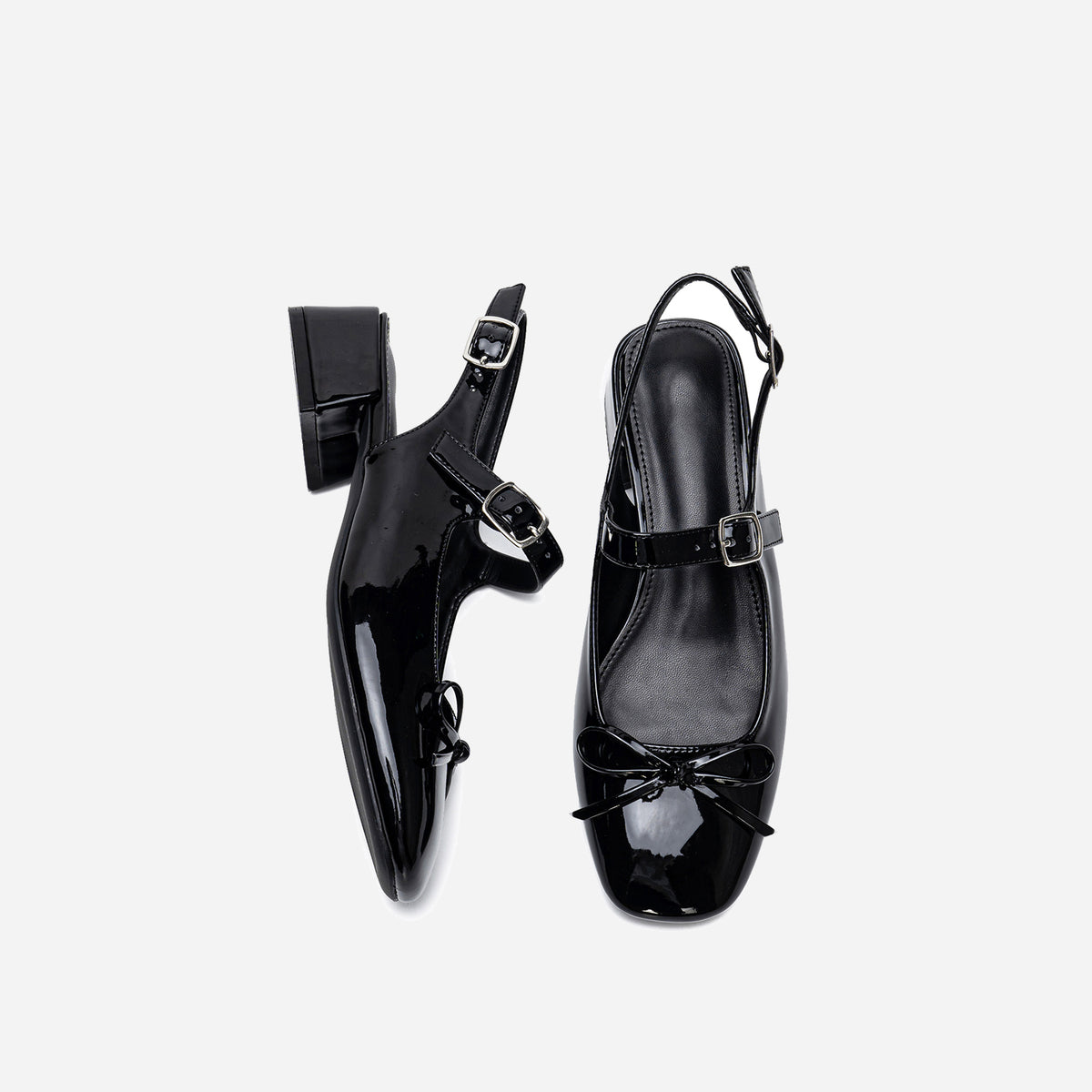 Belle Bow Slingbacks – Colette | Black
