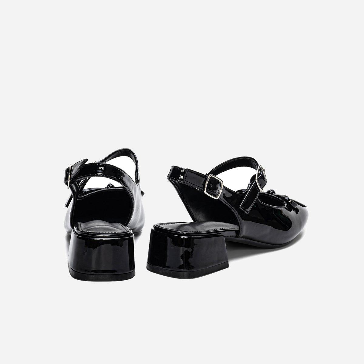 Belle Bow Slingbacks – Colette | Black