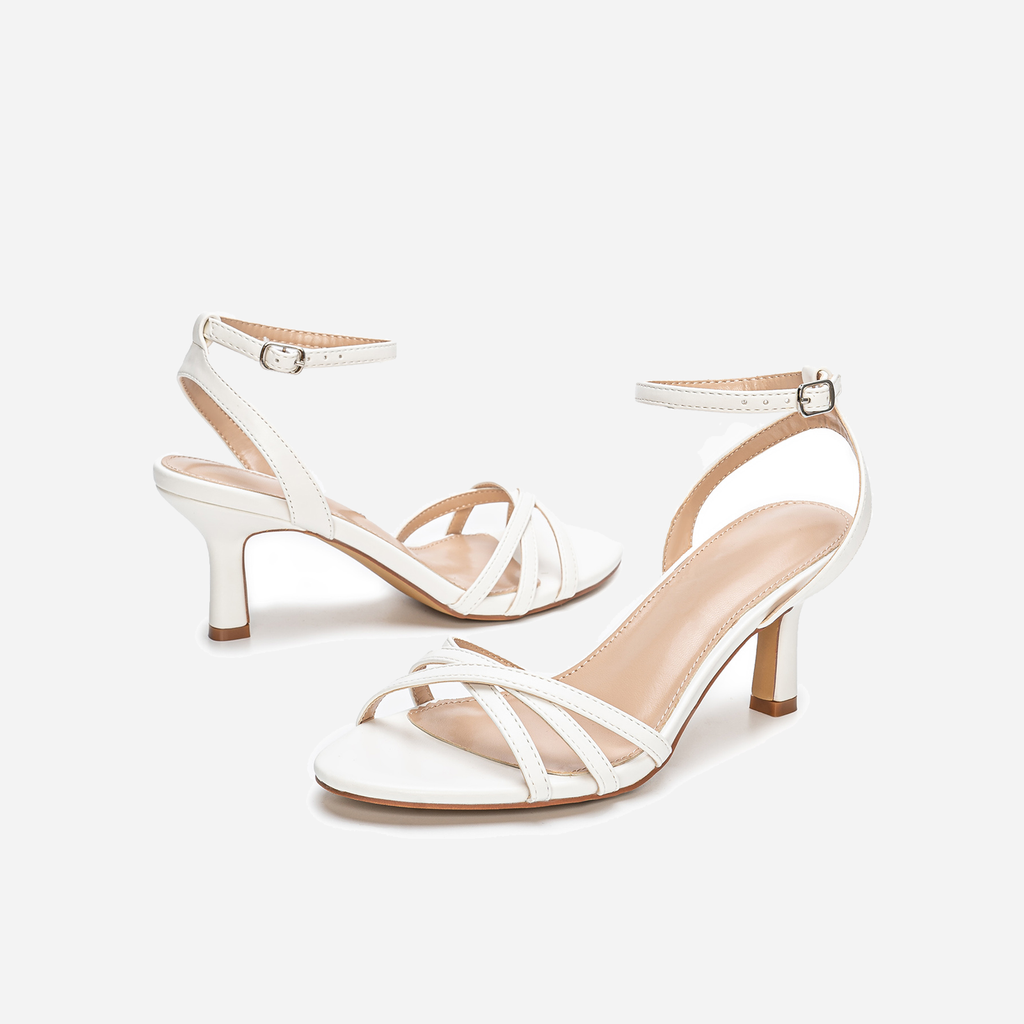 Grace Heels – Dahlia | White