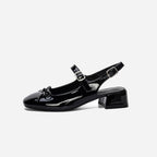 Belle Bow Slingbacks – Colette | Black