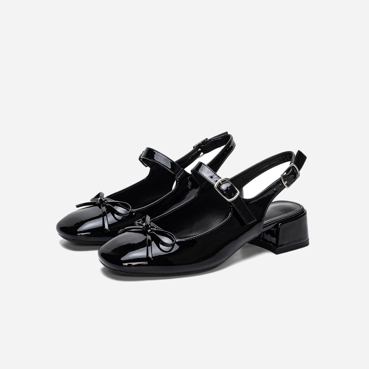 Belle Bow Slingbacks – Colette | Black