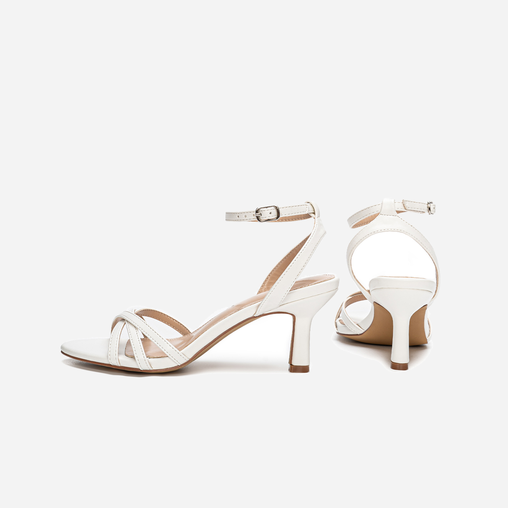 Grace Heels – Dahlia | White
