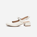 Belle Bow Slingbacks – Audrey | White