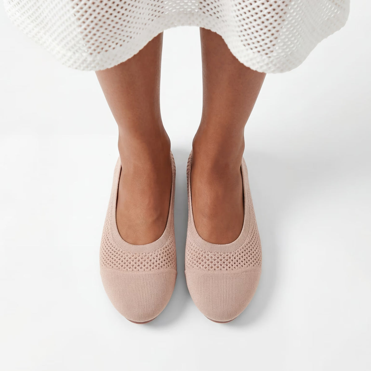 Breeze Round Flats (Lotus) | Blush Pink