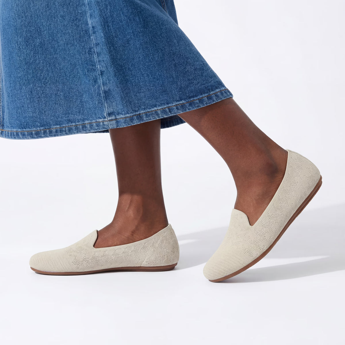 Meadow Round Loafers (Tulip) | Beige