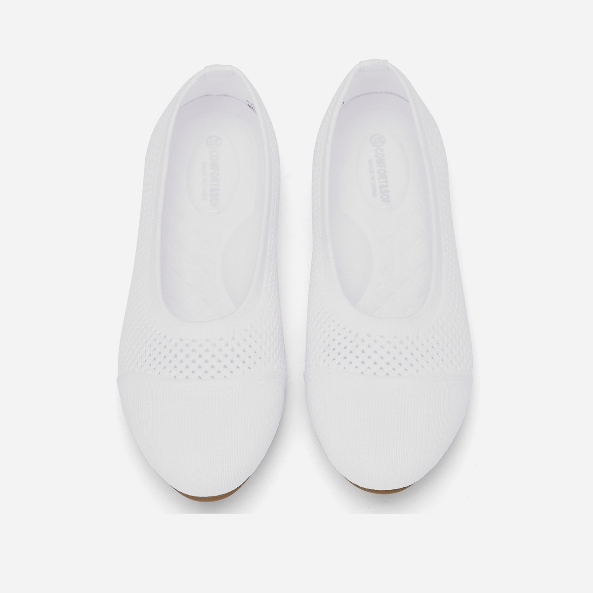 Breeze Round Flats (Lotus) | White