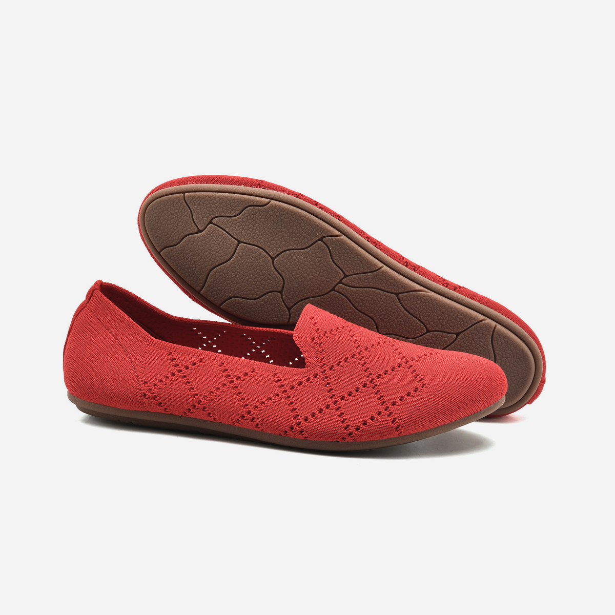 Breeze Almond Loafers （Daisy) | Bright Red