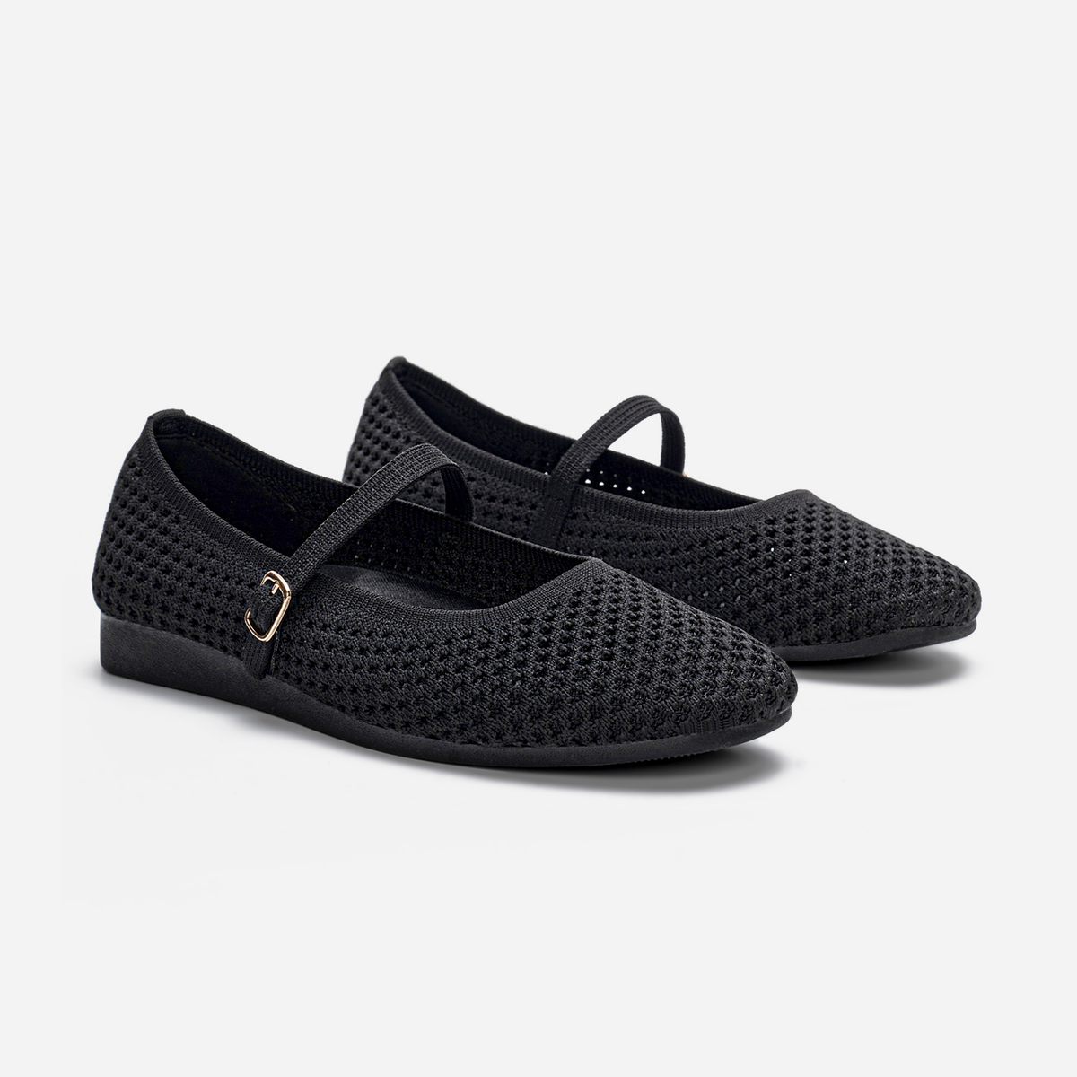 Breeze Square-toe Mary Janes (Alyssum) | Black