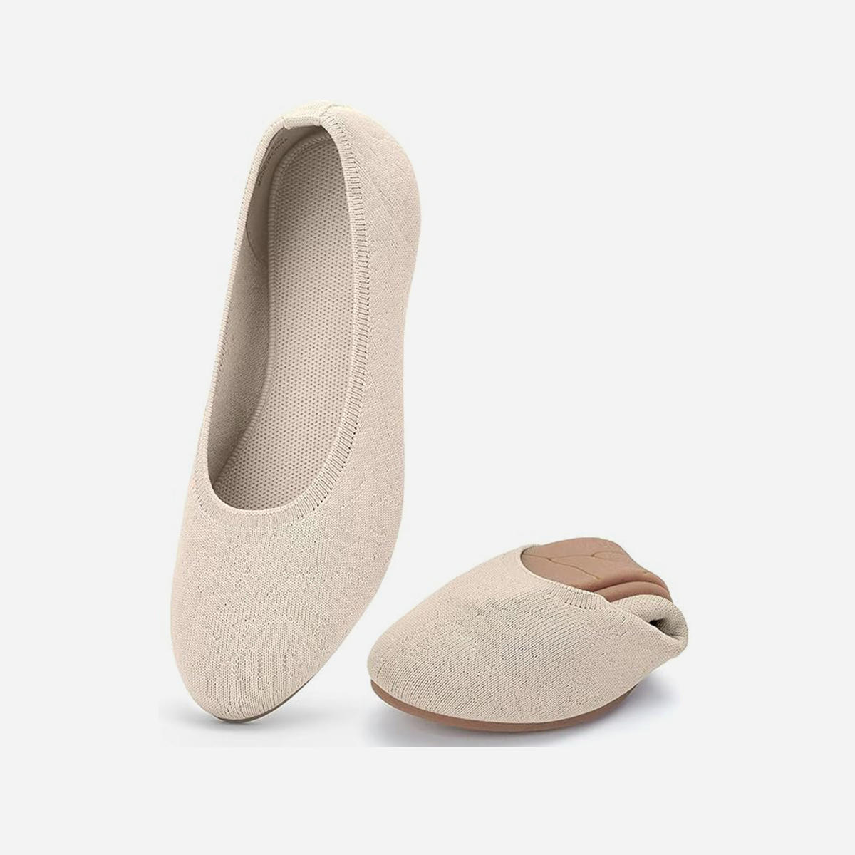 Meadow Round Flats (Clover) | Blush Pink