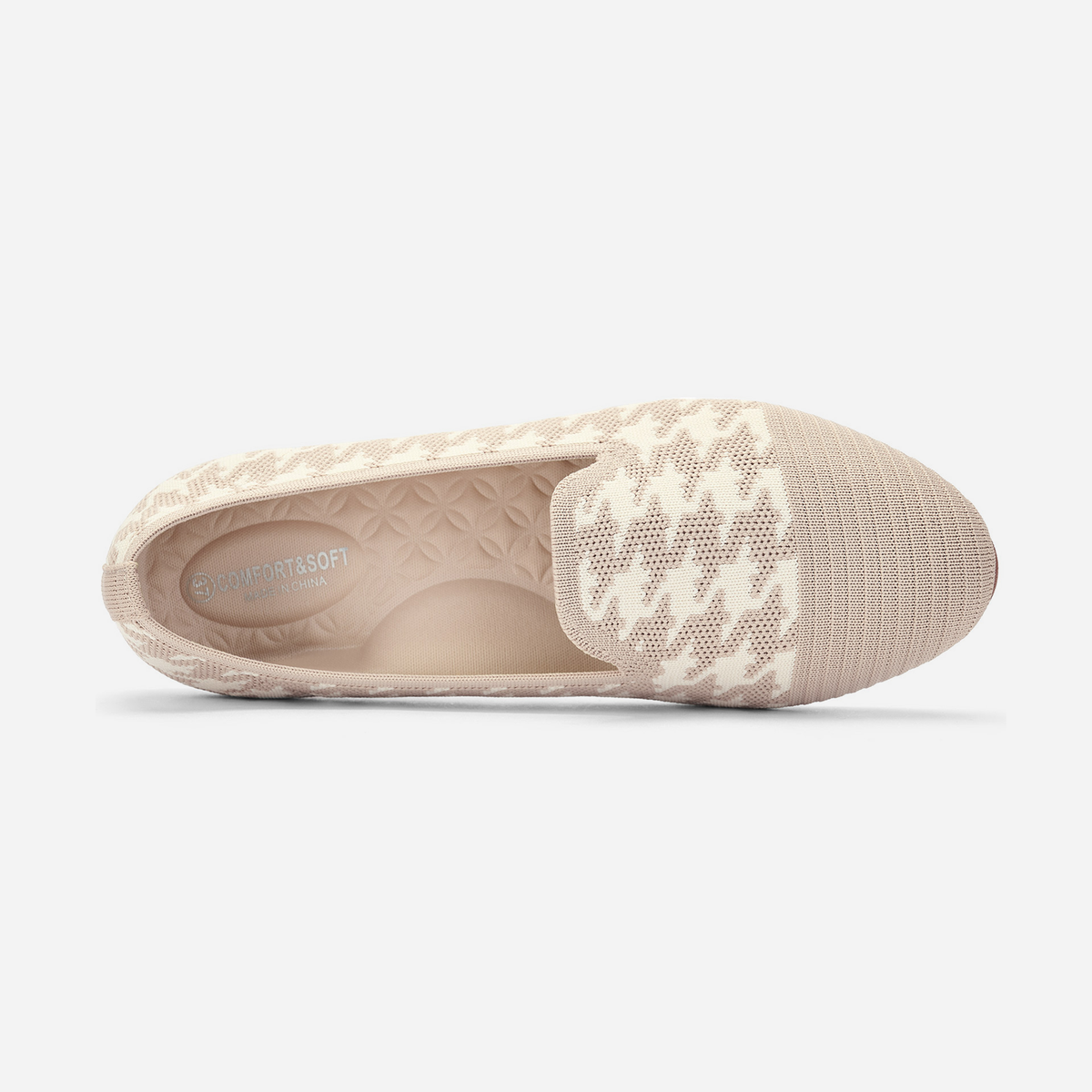 Meadow Round Loafers (Tulip) |  Beige/White