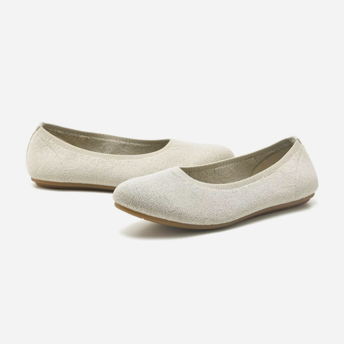 Meadow Round Flats (Clover) | Beige