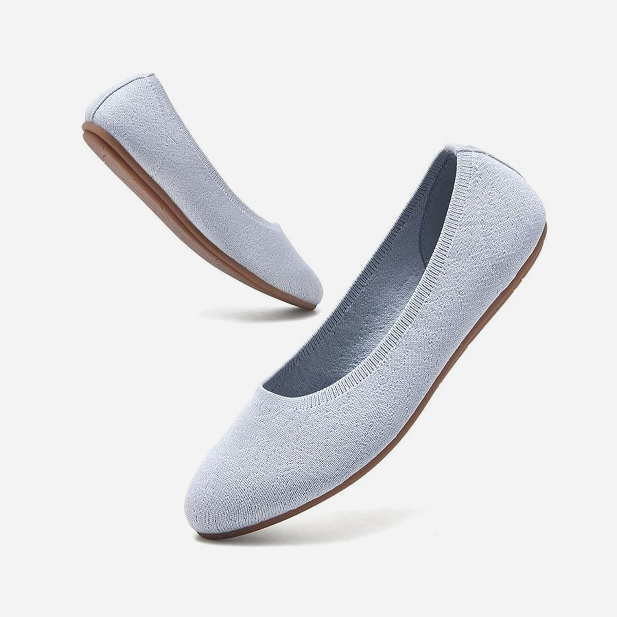 Meadow Round Flats (Clover) | Mist Blue