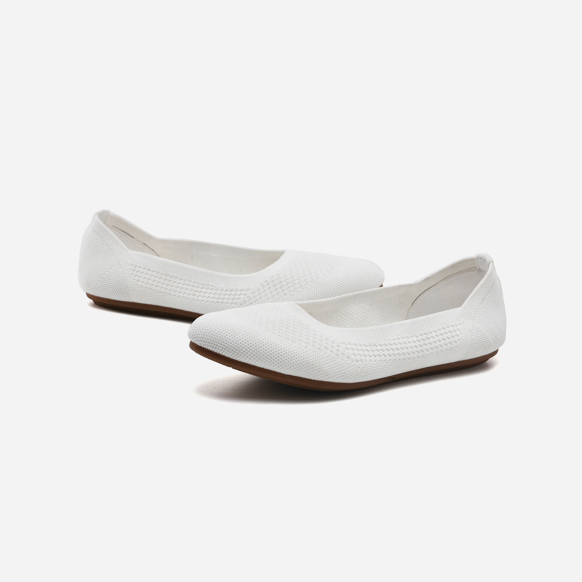 Meadow Round Flats（Moss）| White