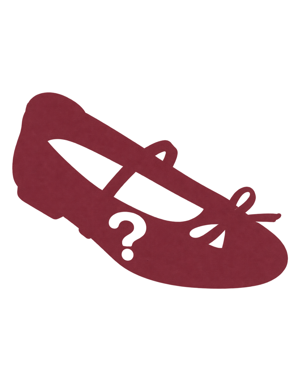 Burgundy knit ballet flats arranged on an ivory vintage book