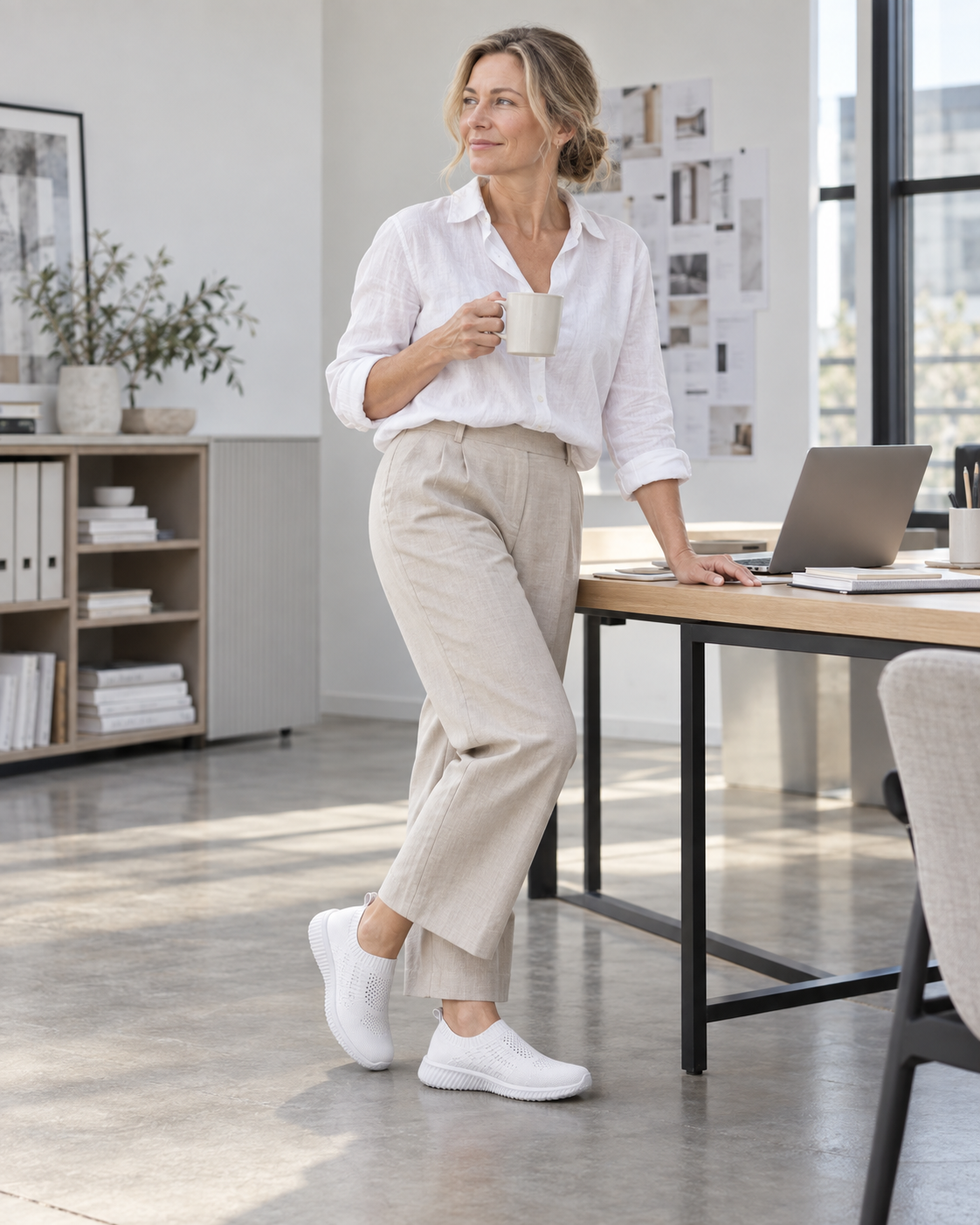 KONHILL comfortable shoes for work and long hours standing