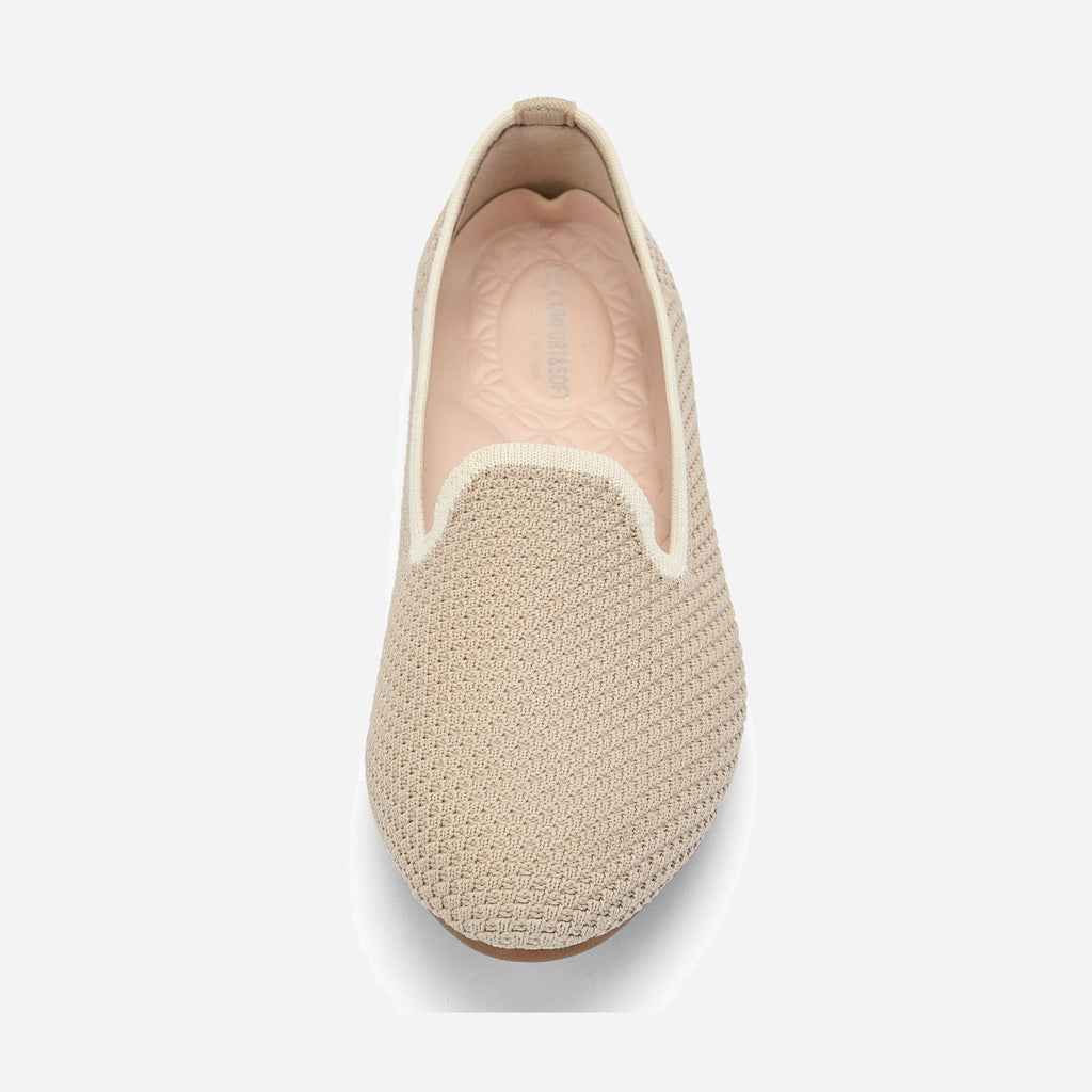 Meadow Almond Loafers (Jasmine）| Beige