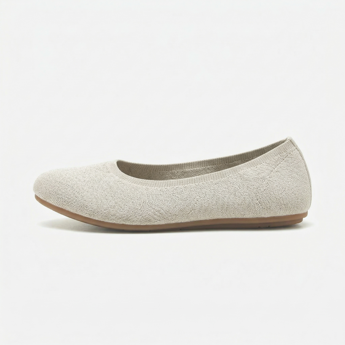 Meadow Round Flats (Clover) | Beige