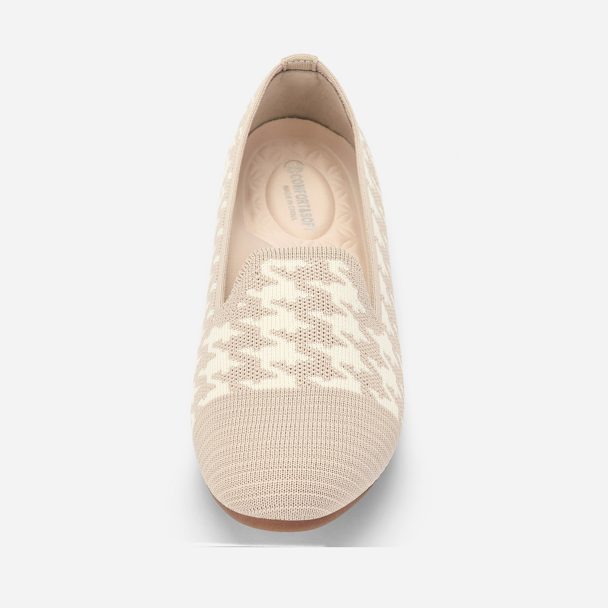 Meadow Round Loafers (Tulip) |  Beige/White