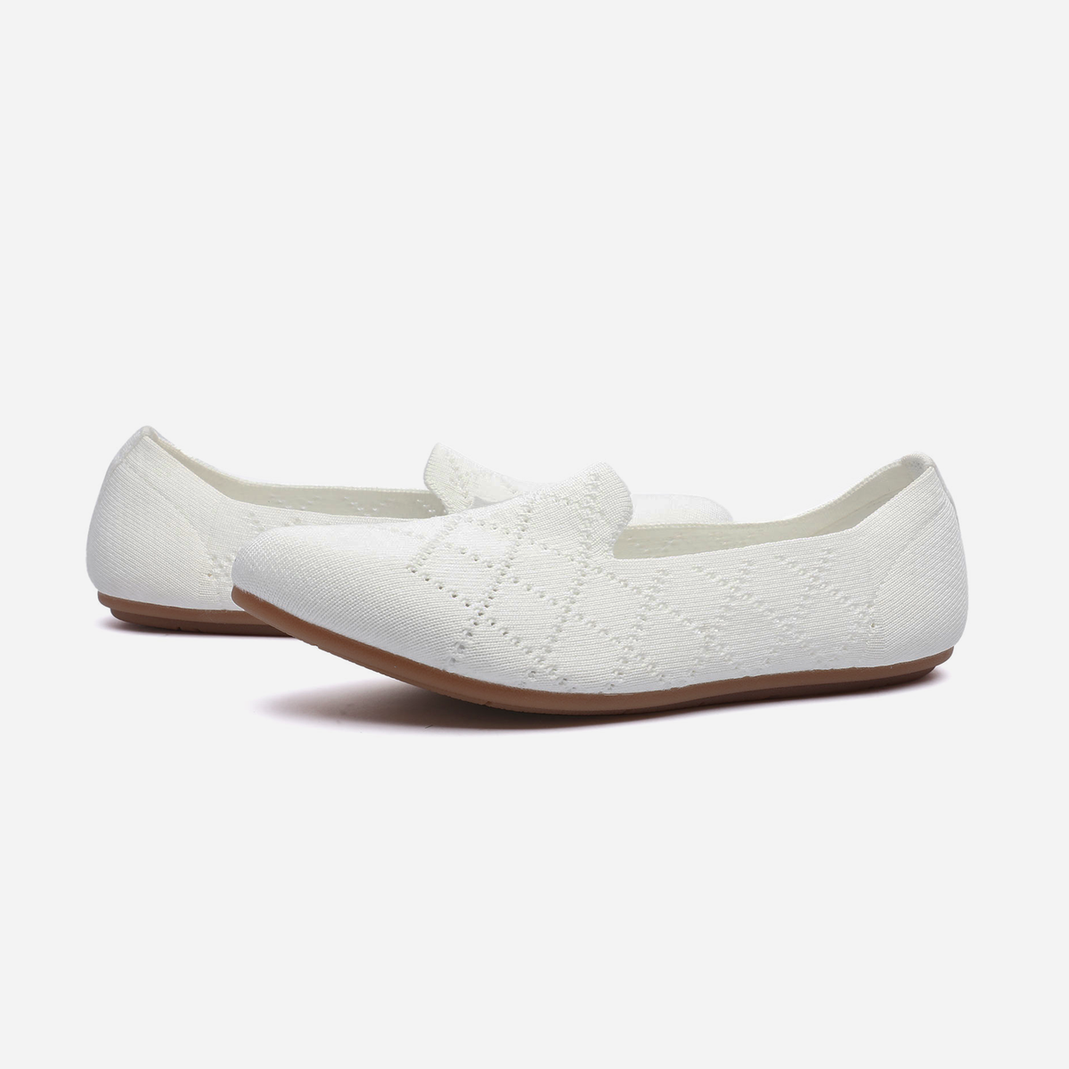 Breeze Almond Loafers （Daisy) | White