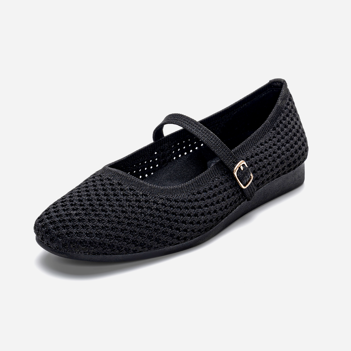Breeze Square-toe Mary Janes (Alyssum) | Black