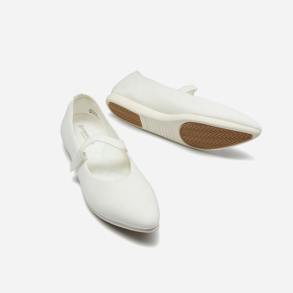 Meadow Almond Mary Jane (Lily）| White