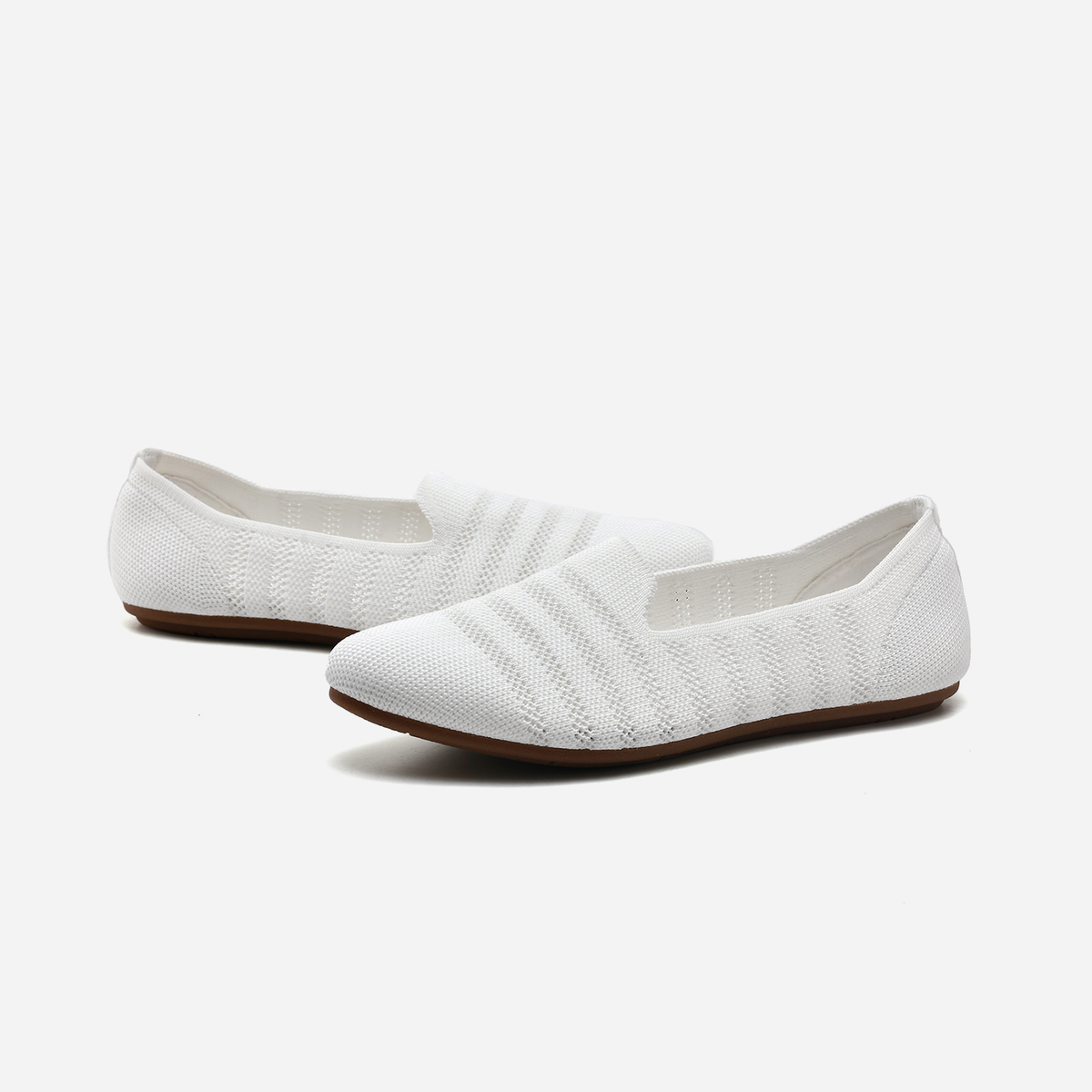 Breeze Almond Loafers (Primrose) | White