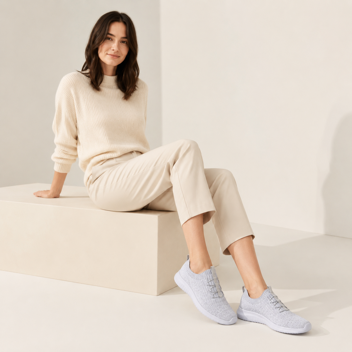 Tiosebon® Gliders | Grey/White
