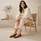 Breeze Square-toe Mary Janes (Linum）| Brown