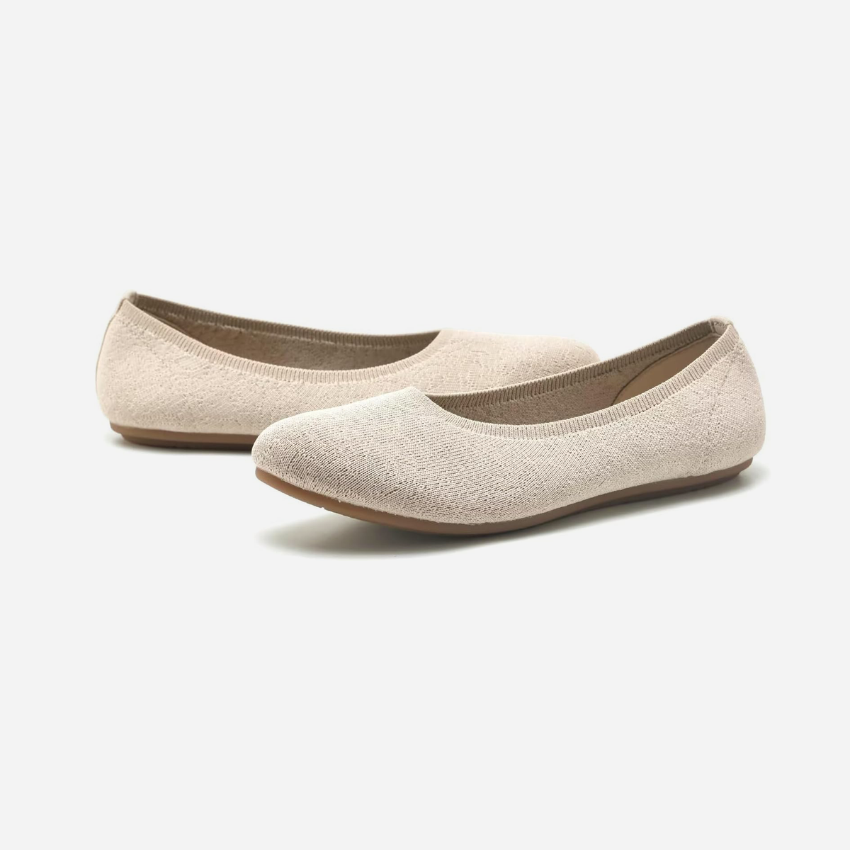 Meadow Round Flats (Clover) | Blush Pink