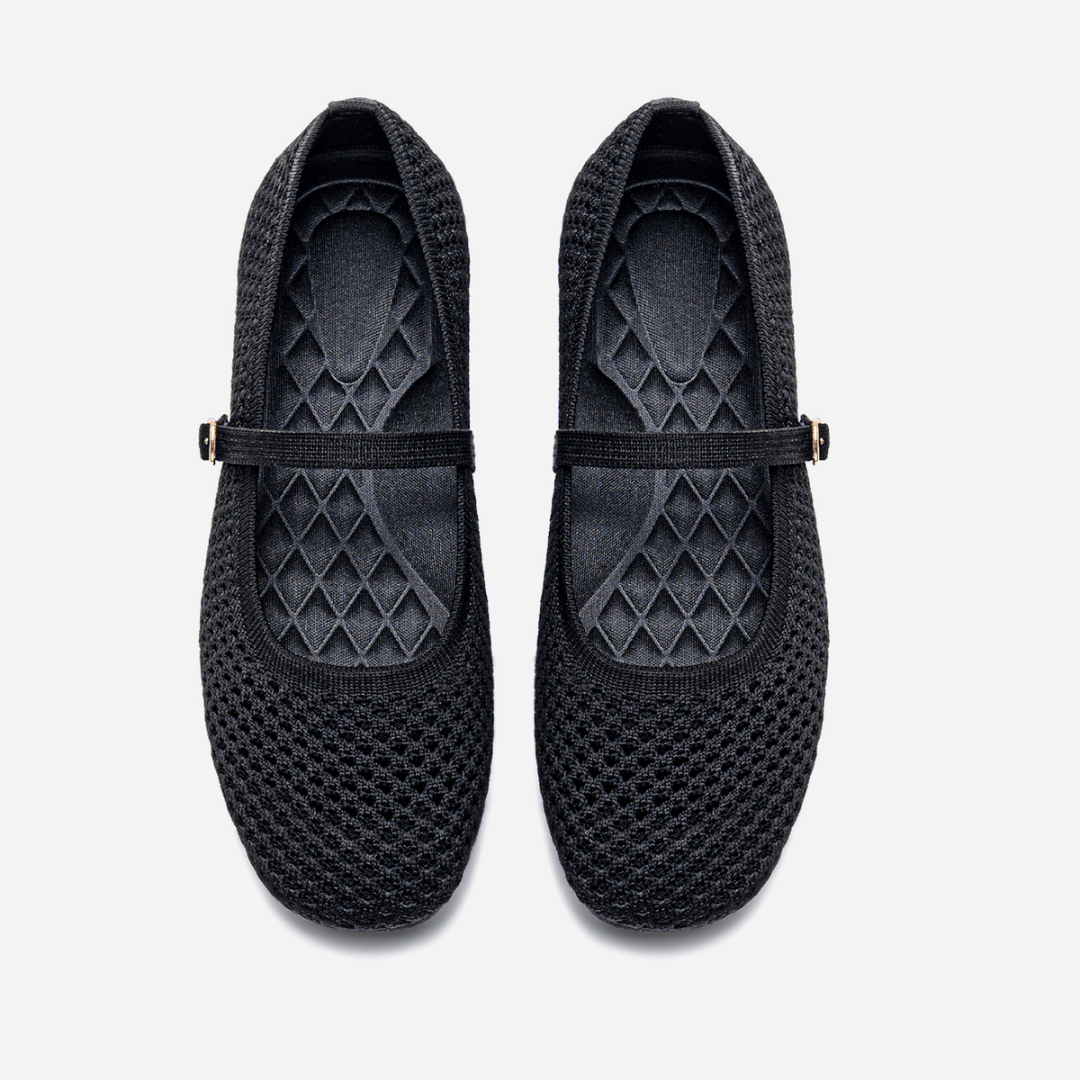Breeze Square-toe Mary Janes (Alyssum) | Black