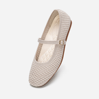 Breeze Square-toe Mary Janes (Alyssum) | Beige