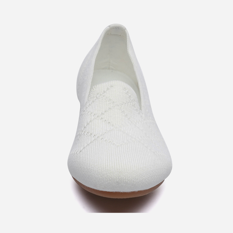 Breeze Almond Loafers （Daisy) | White