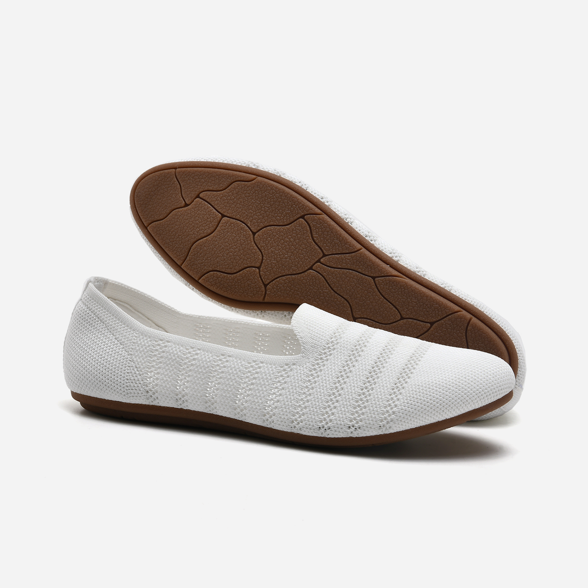 Breeze Almond Loafers (Primrose) | White