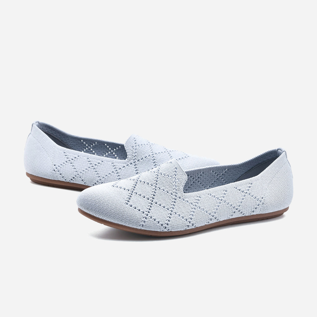 Breeze Almond Loafers （Daisy) | Mist Blue