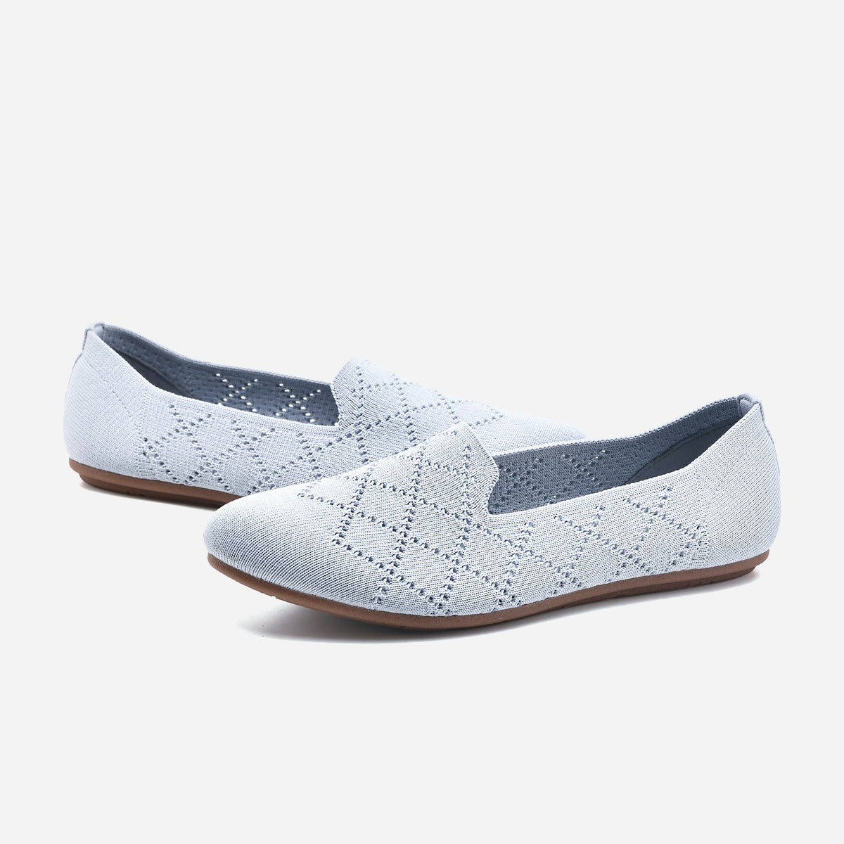 Breeze Almond Loafers （Daisy) | Mist Blue