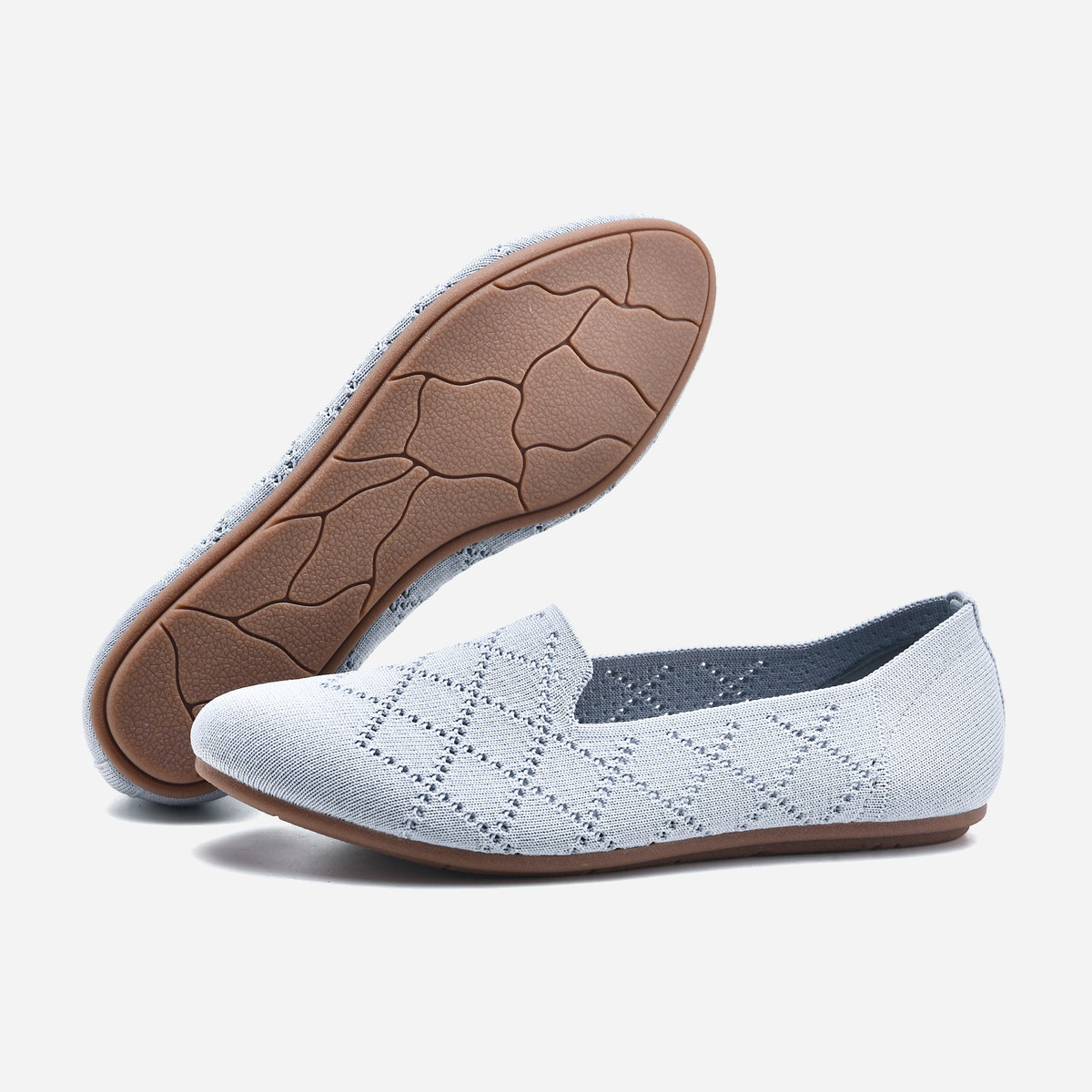 Breeze Almond Loafers （Daisy) | Mist Blue