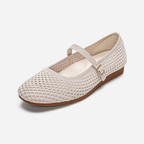 Breeze Square-toe Mary Janes (Alyssum) | Beige