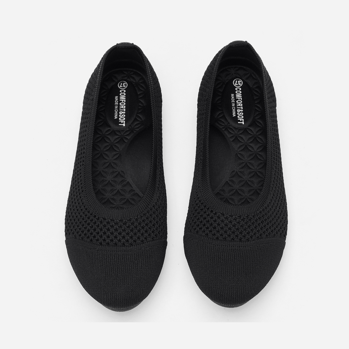 Breeze Round Flats (Lotus) | Black B