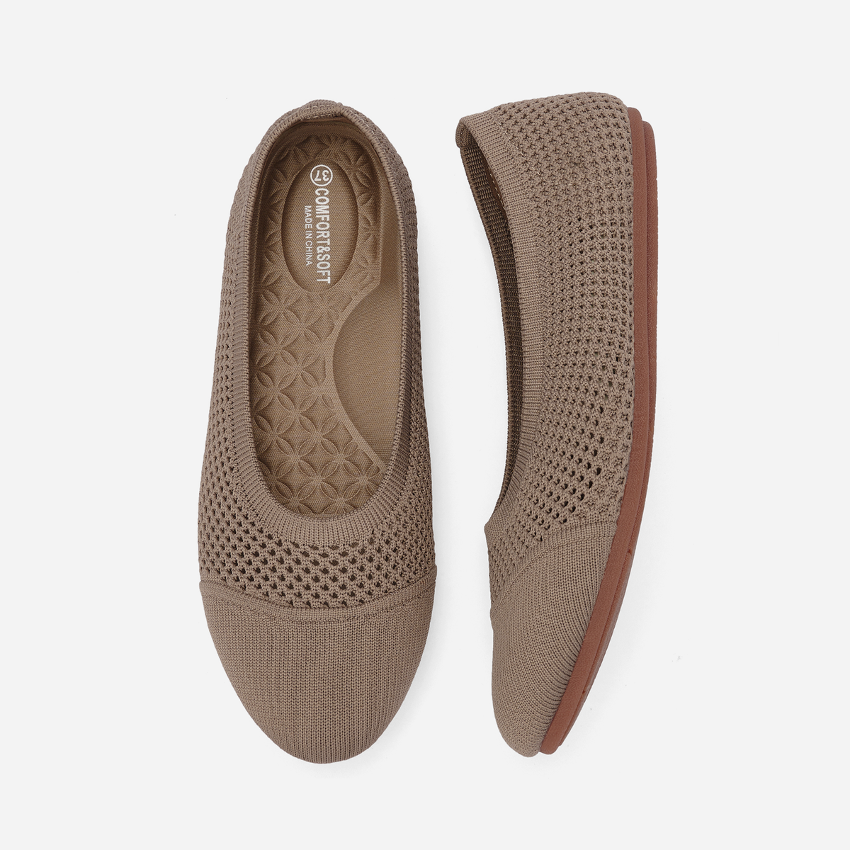 Breeze Round Flats (Lotus) | Tan