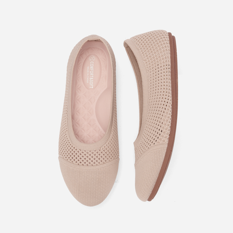 Breeze Round Flats (Lotus) | Blush Pink