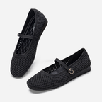 Breeze Square-toe Mary Janes (Alyssum) | Black