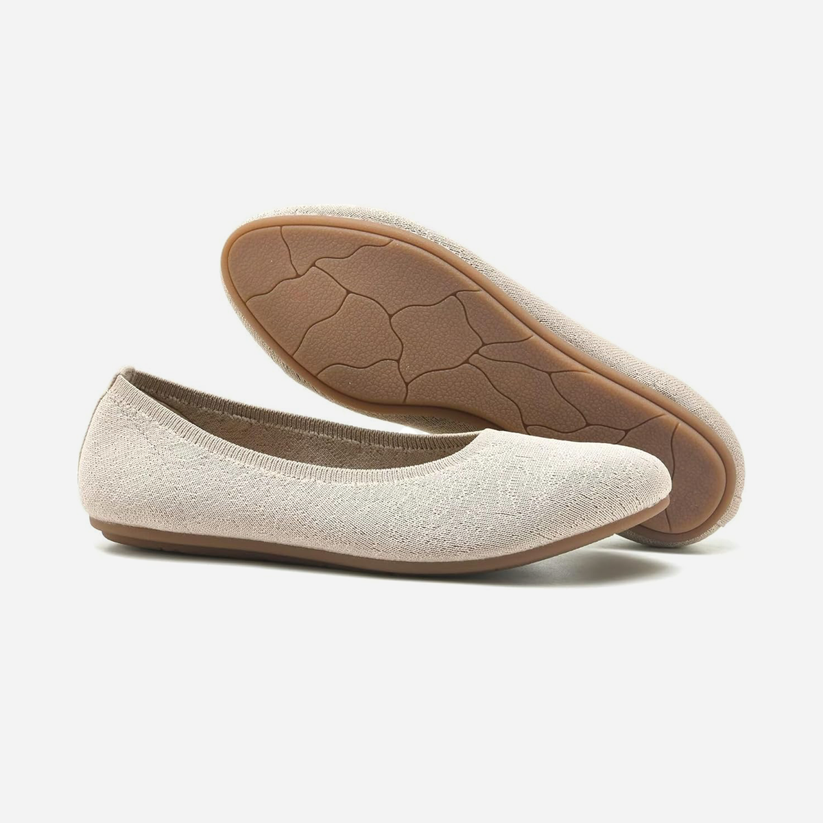 Meadow Round Flats (Clover) | Blush Pink