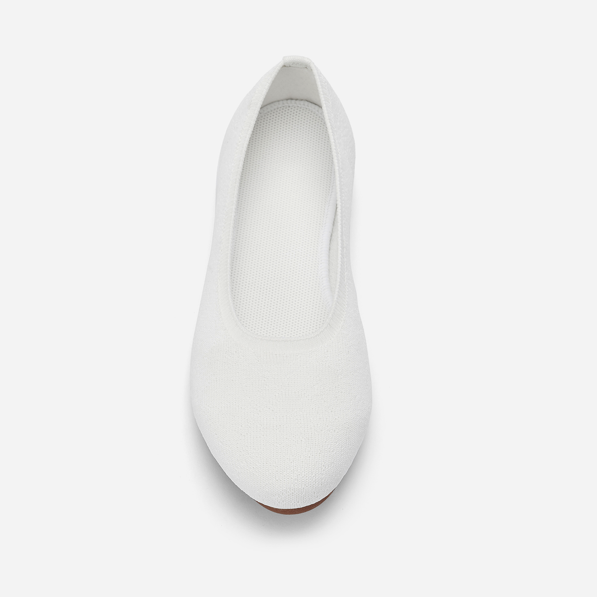 Meadow Round Flats (Clover) | White