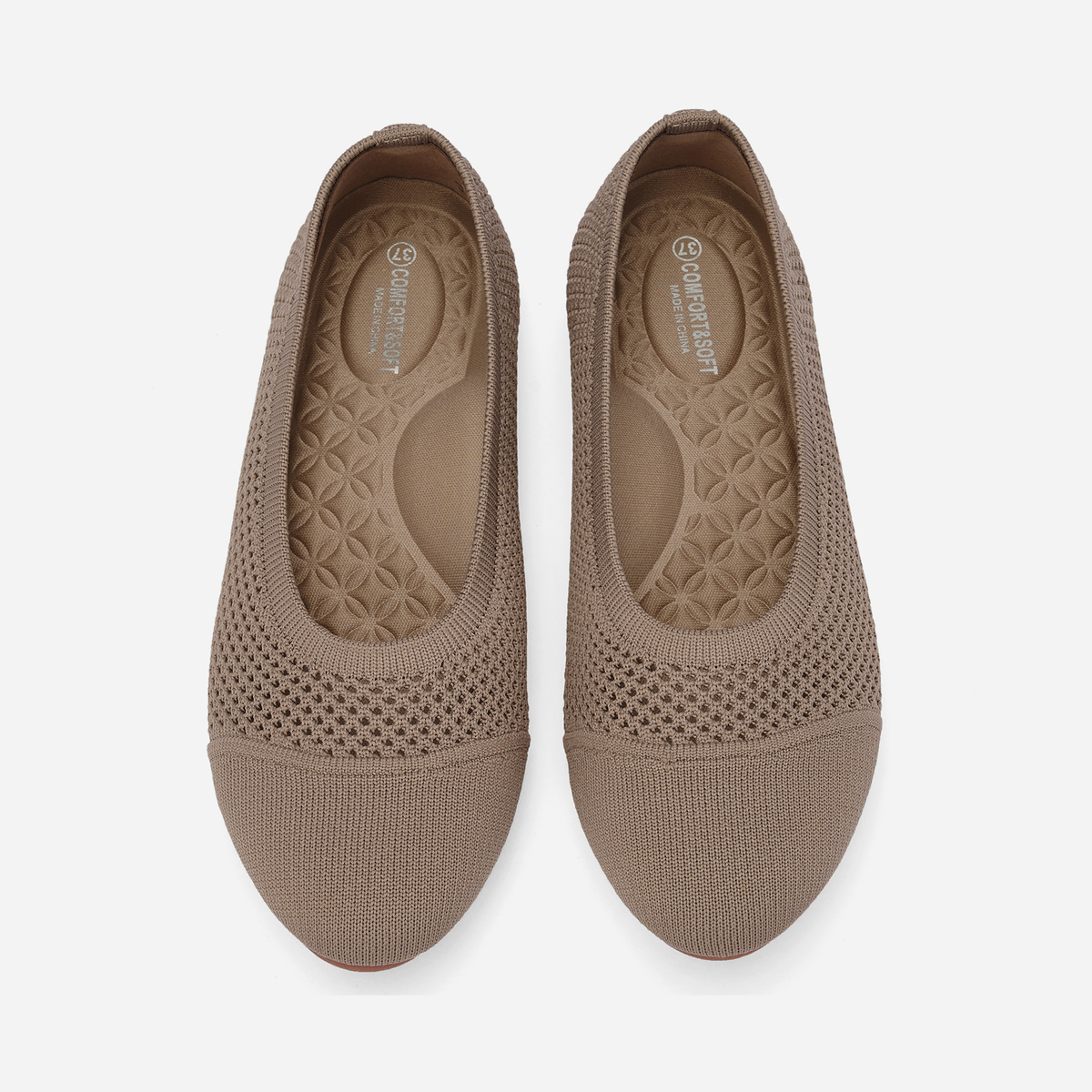 Breeze Round Flats (Lotus) | Tan
