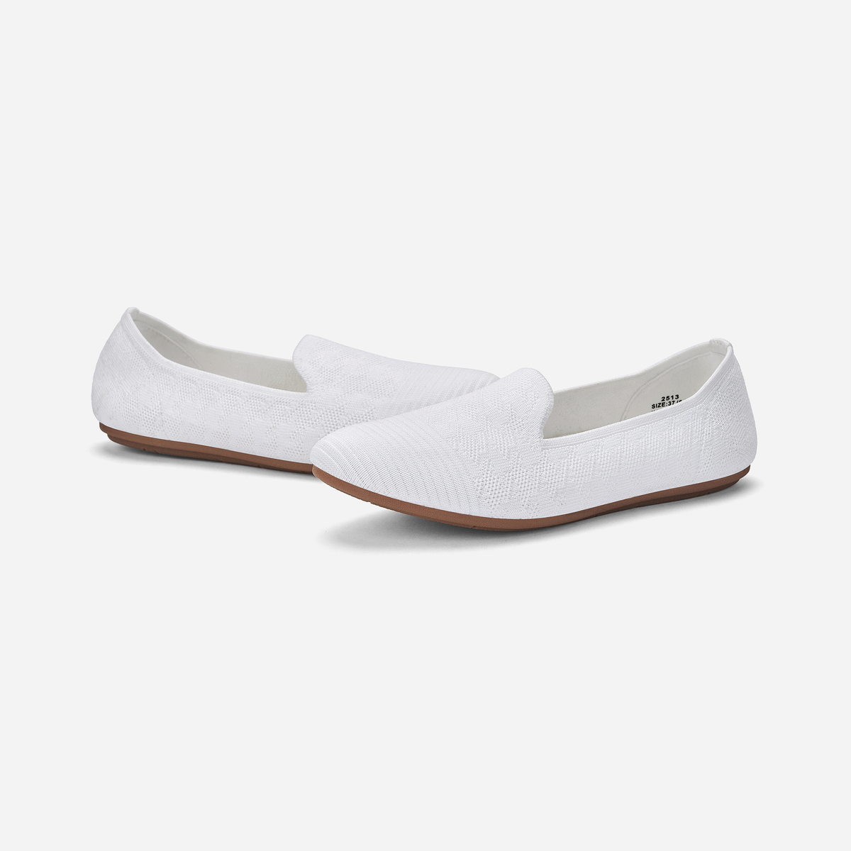 Meadow Round Loafers (Tulip) | White