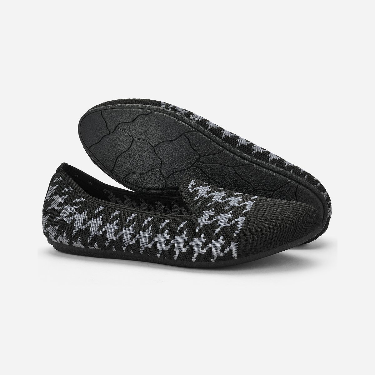 Meadow Round Loafers (Tulip) | Black/Grey