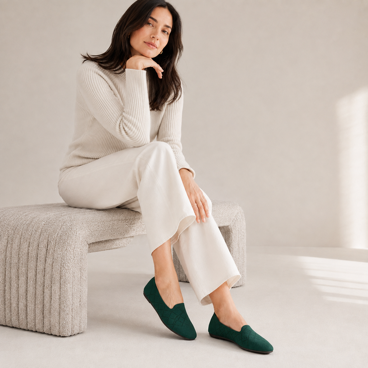 Breeze Almond Loafers （Daisy) | Green