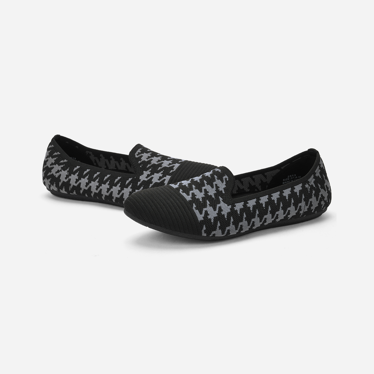 Meadow Round Loafers (Tulip) | Black/Grey