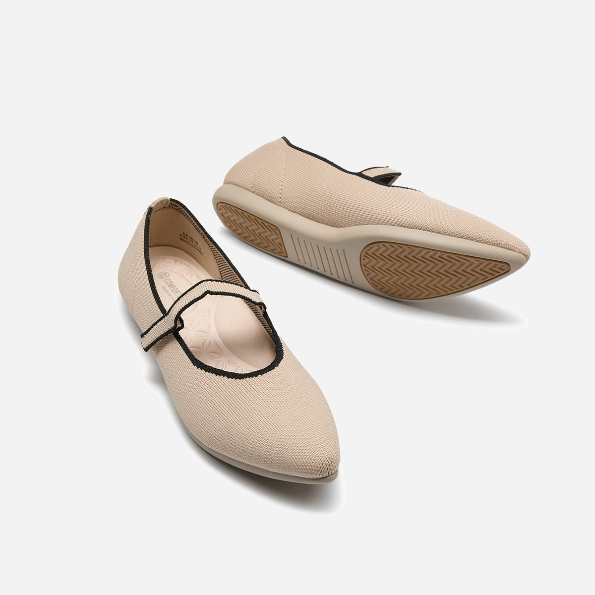 Meadow Almond Mary Jane (Lily）| Beige